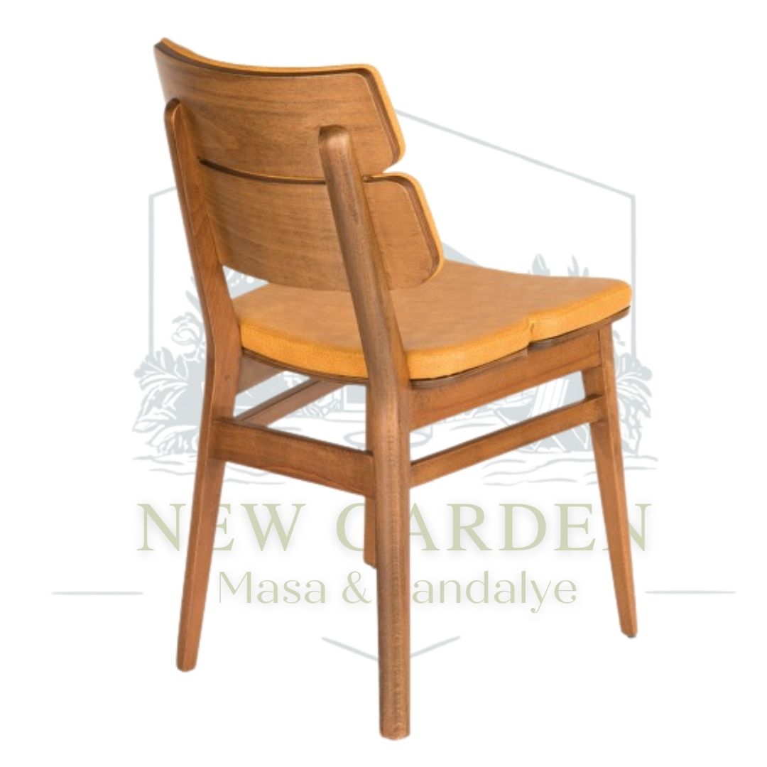 Kronos Ahşap Kumaş Kaplama Sandalye - Görsel 2